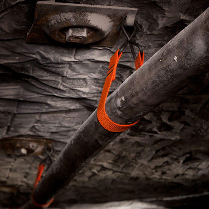 cab webbing hanger