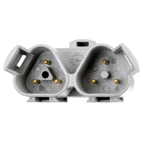 DT 3 X 3WAY RECEPTACLE, Y SPLIT