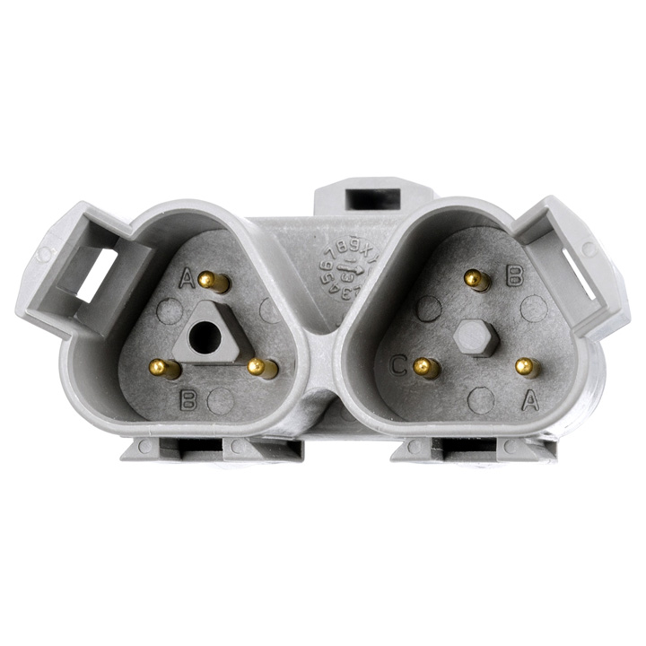 DT 3 X 3WAY RECEPTACLE, Y SPLIT