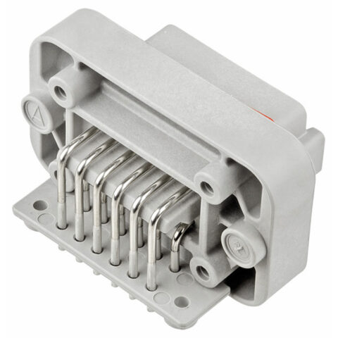 DT 12WAY PCB MOUNT RECEPTACLE 90°, A KEY