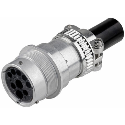 HD30 24SHELL 9PIN FLANGE RECEPTACLE, BREAKAWAY
