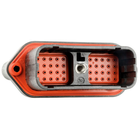 DRC 40WAY SIZE 20 FLANGE RECEPTACLE, A KEY