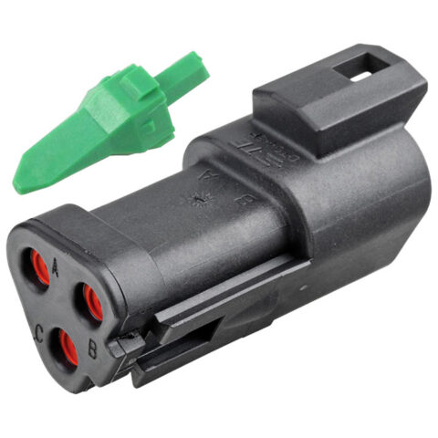 DT CAT 3WAY BLACK RECEPTACLE + WEDGE