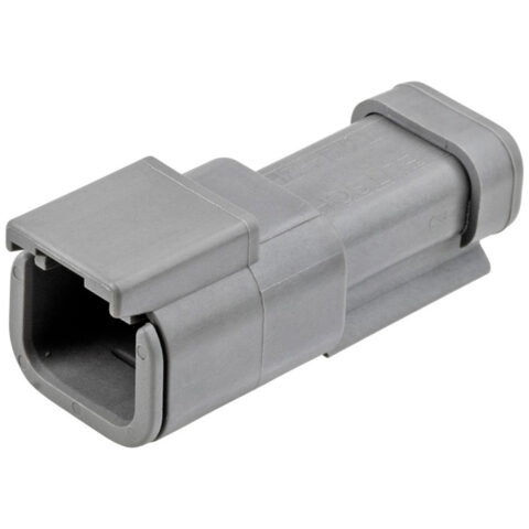 DTM 2WAY RECEPTACLE, 120Ω TERMINATING RESISTOR + WEDGE
