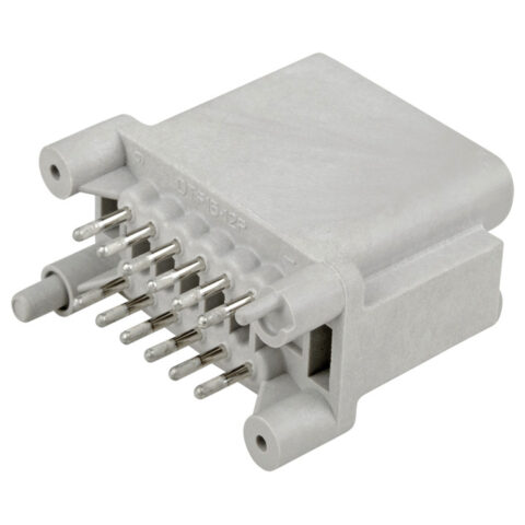DTF 12PIN GREY HEADER CONNECTOR, STRAIGHT, A KEY