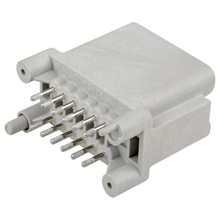 DTF 12PIN GREY HEADER CONNECTOR, STRAIGHT, A KEY