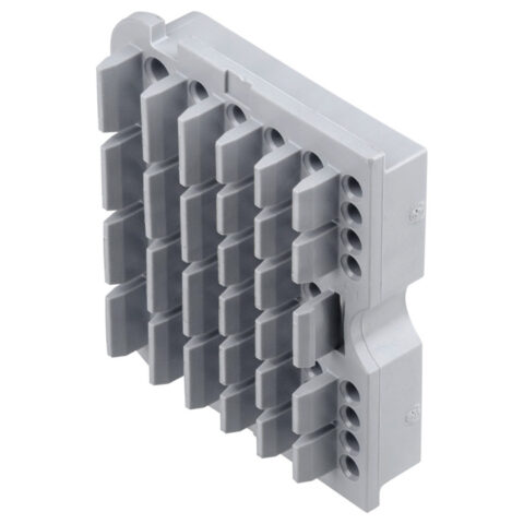 DRB 128WAY FLANGE RECEPTACLE WEDGELOCK