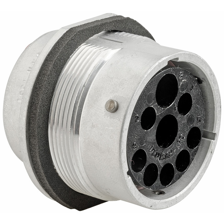 HD30 18SHELL 8SOCKET FLANGE RECEPTACLE