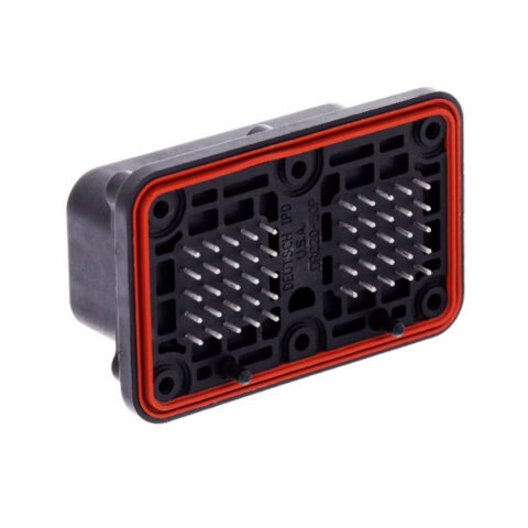 DRC 50WAY SIZE 20 MOULDED IN PINS RECEPTACLE, 01 KEY