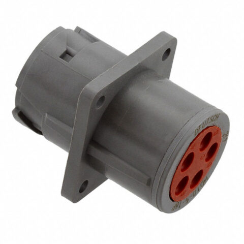 HD10 5WAY FLANGE RECEPTACLE, NON-THREADED REAR, 13A
