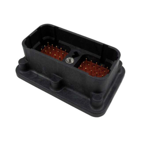 DRC 50WAY SIZE 20 MOULDED IN PINS RECEPTACLE, 04 KEY