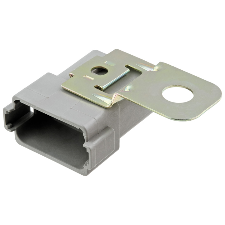 DTM 1 2 3 4 6 12WAY 11MM HOLE ZINC MOUNTING CLIP (SIDE) STRAIGHT