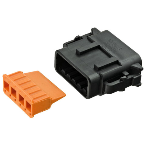 DTM 12WAY BLACK PLUG, B KEY