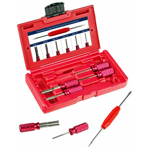 DEUTSCH 7 PCE METAL EXTRACTION TOOL KIT IN RED CASE