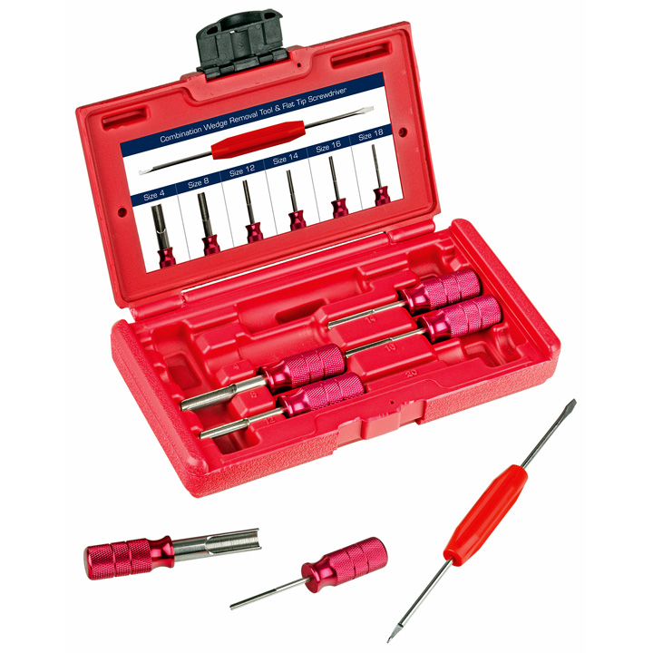 DEUTSCH 7 PCE METAL EXTRACTION TOOL KIT IN RED CASE