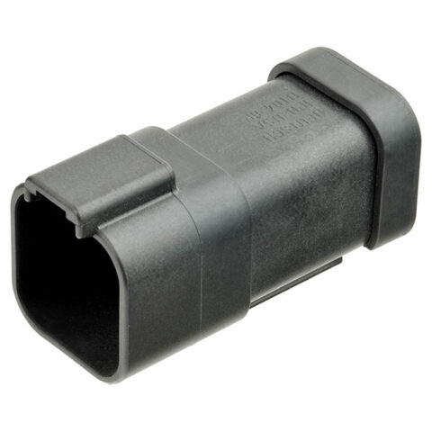 DT 2 X 3PIN 13A BLACK BUSSED RECEPTACLE, NICKLE (213-1435)
