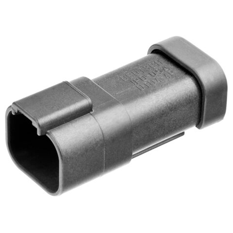 DT 1 X 4PIN 26A BLACK BUSSED RECEPTACLE, NICKLE