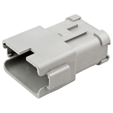 DT 4 X 3PIN 13A GREY BUSSED RECEPTACLE, NICKLE, A KEY