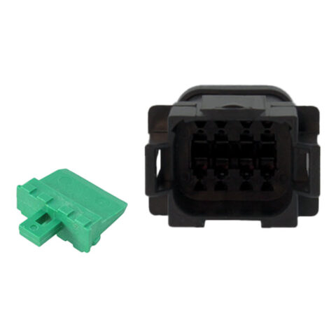 DT CAT 8WAY BLACK RECEPTACLE, A KEY + WEDGE