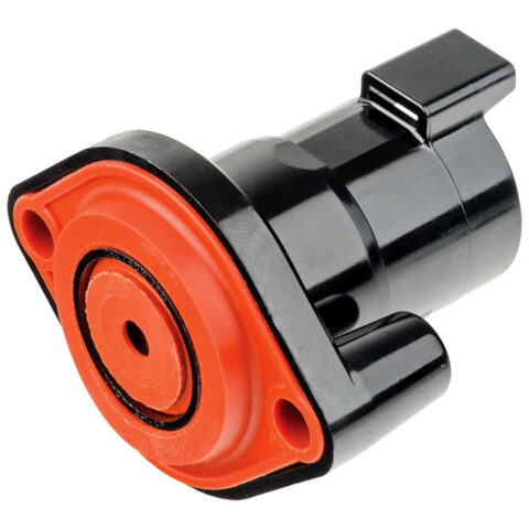 DTHD 1WAY 4AWG SEALED FLANGE RECEPTACLE, OUTSIDE MOUNT, 100A