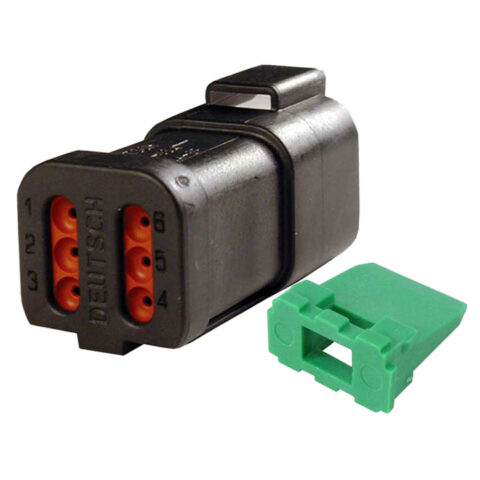 DT CAT 6WAY BLACK RECEPTACLE + WEDGE