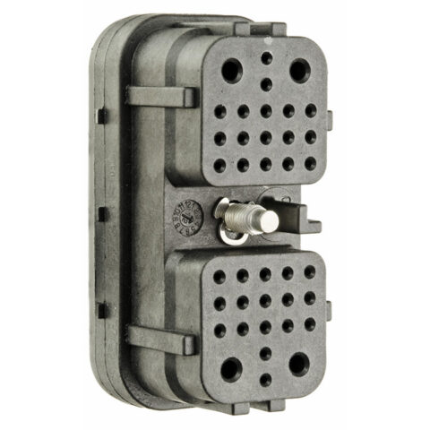 DRC 38WAY SIZE 20 PLUG, STAINLESS RETAINING CLIP, 01 KEY
